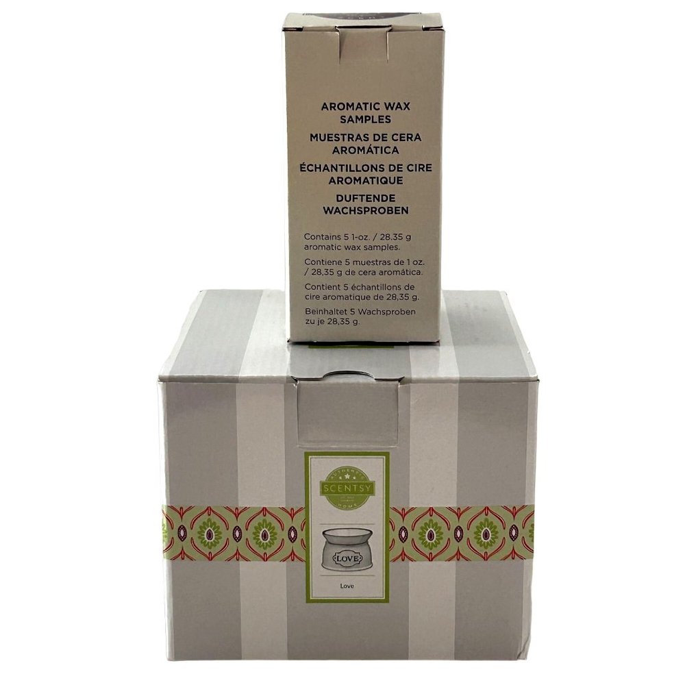 Scentsy Love Country Element Wax Warmer Cream White Retired & Wax Samples New
